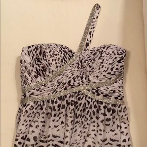 Evening Gown Leopard Snake Skin